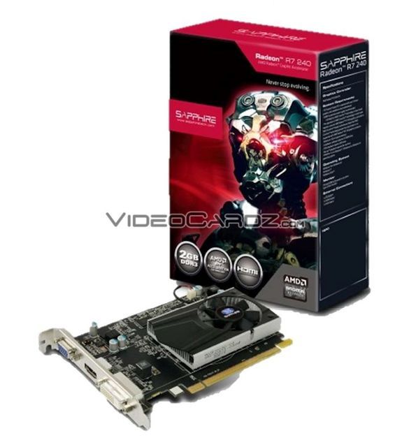 Sapphire Radeon R7 240 karta graficzna zdjęcie