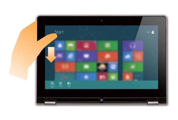 Windows 8 - sterowanie dotykiem