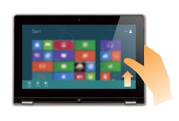 Windows 8 - sterowanie dotykiem
