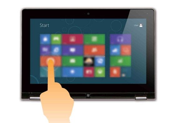 Windows 8 - sterowanie dotykiem
