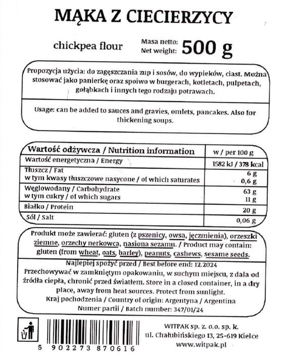 Ostrzeżenie publiczne dotyczące żywności: Stwierdzenie niedeklarowanego białka soi