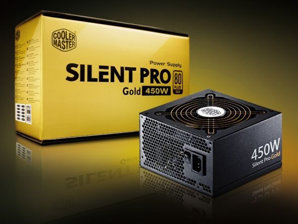 Cooler Master Silent Pro Gold 450 W zasilacz zdjęcie opakowanie