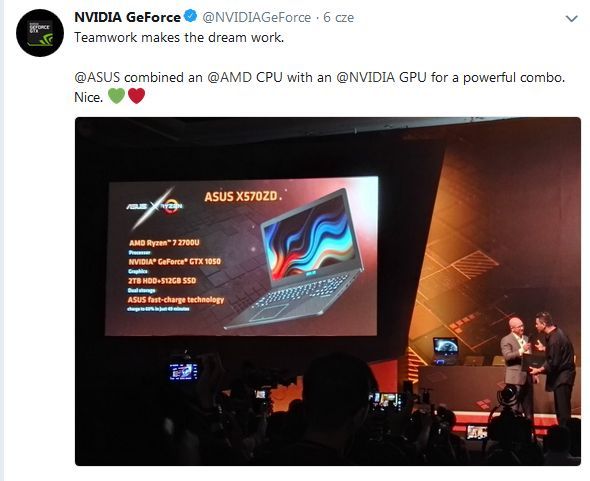 ASUS X570ZD - Nvidia GeForce Twitter