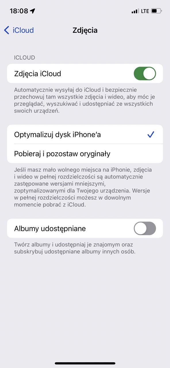 brak miejsca na iphone