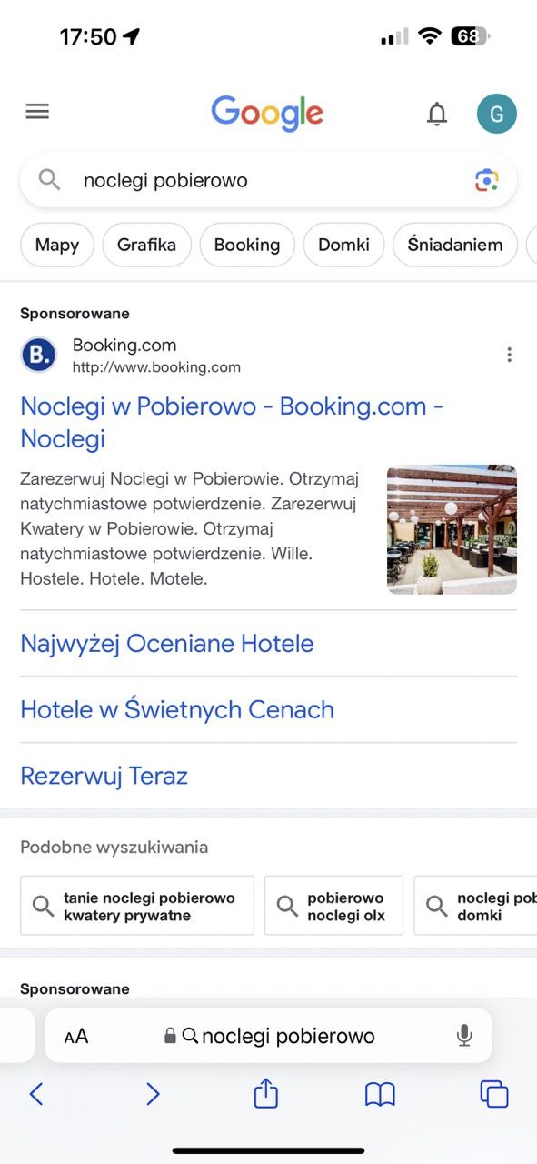 noclegi google