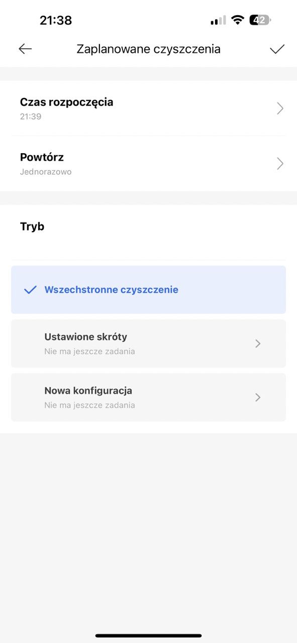 Aplikacja Dreamehome mopowanie