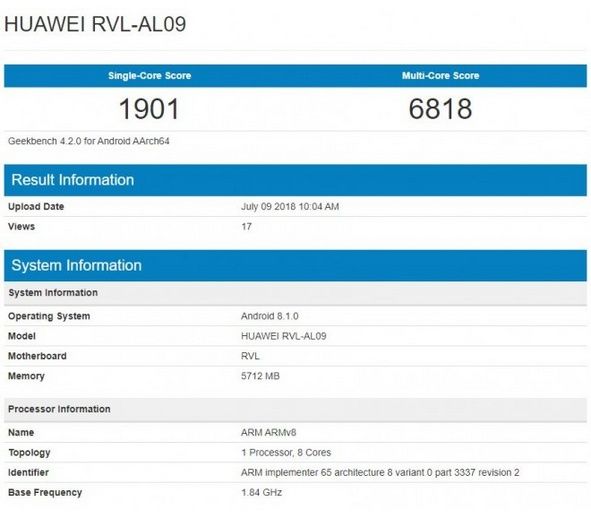 Honor Note 10 specyfikacja