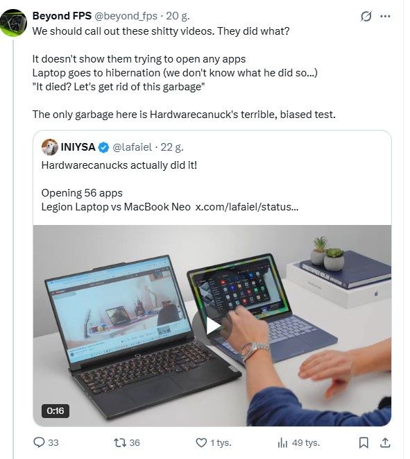 Krytyka porównania Windowsa i MacBooka