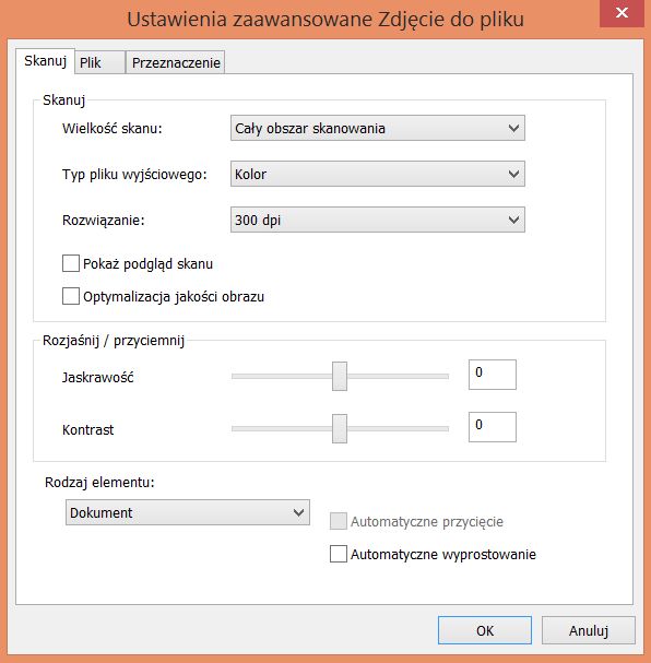 HP Deskjet Ink Advantage 4515 ustawienia skan