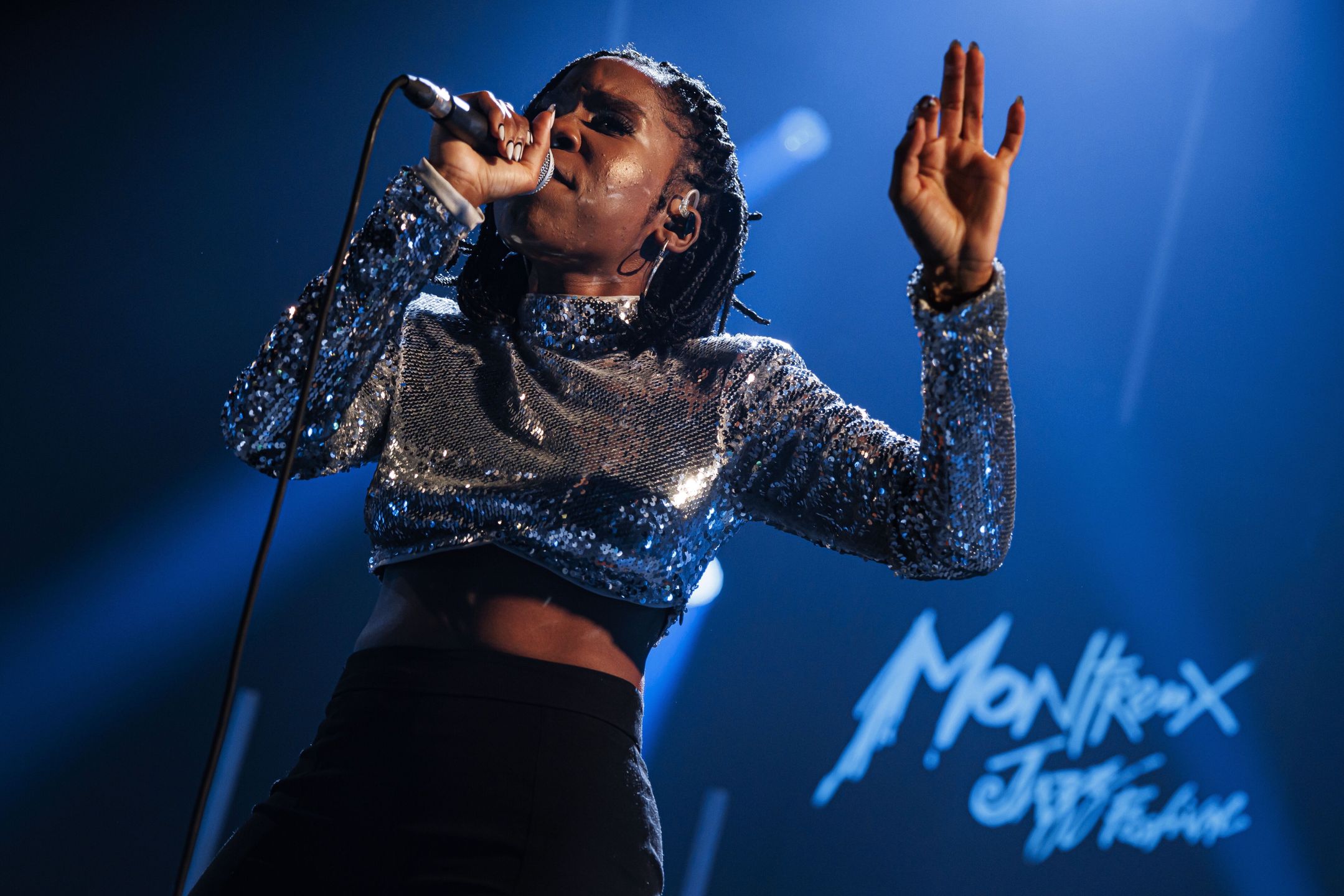 British singer Mega performs on the Lab stage during the 57th Montreux Jazz Festival (MJF), in Montreux, Switzerland, 11 July 2023. The festival runs from 30 June to 15 July and features over 400 concerts. EPA/VALENTIN FLAURAUD EDITORIAL USE ONLY Dostawca: PAP/EPA.