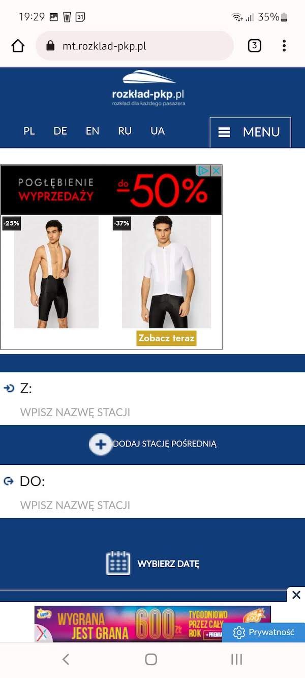 Rozkład jazdy PKP