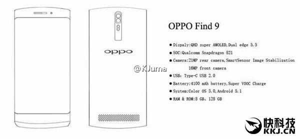 Oppo Find 9 smartfon 8 GB RAM