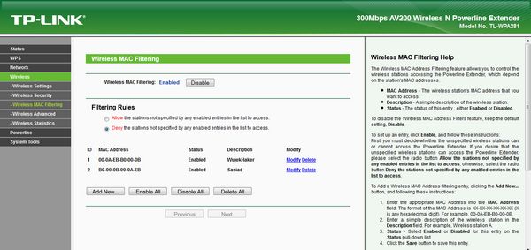 Ustawienia Wi-Fi i funkcje dodatkowe
