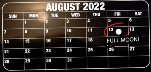 pełnia ksieżyca sierpień 2022