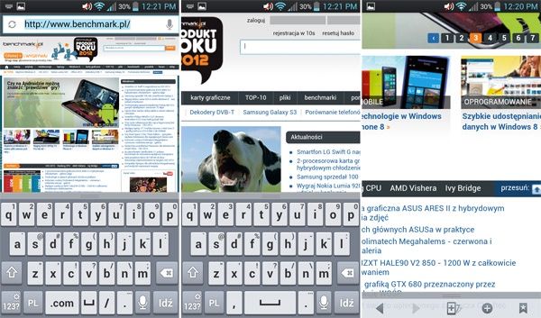 LG przeglądarka