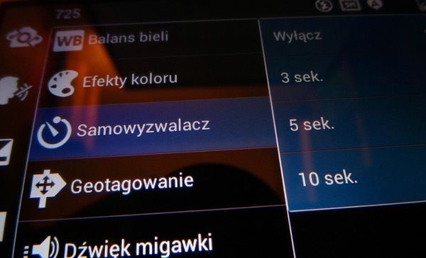 Menu fotograficzne LG Swift L9