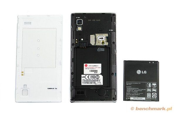 LG L9 po wyjęciu akumulatora