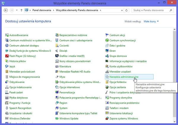 Wymiana dysku w Windows 8