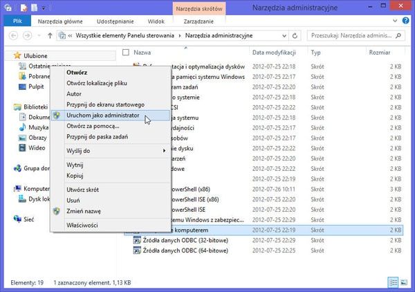 Wymiana dysku w Windows 8