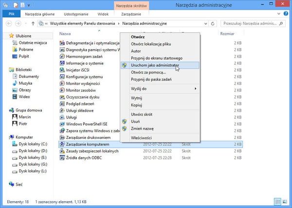 Zarzadzanie dyskami w Windows 8