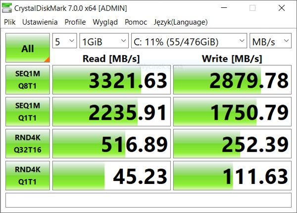 Lenovo ThinkBook Plus Crystal Disk Mark