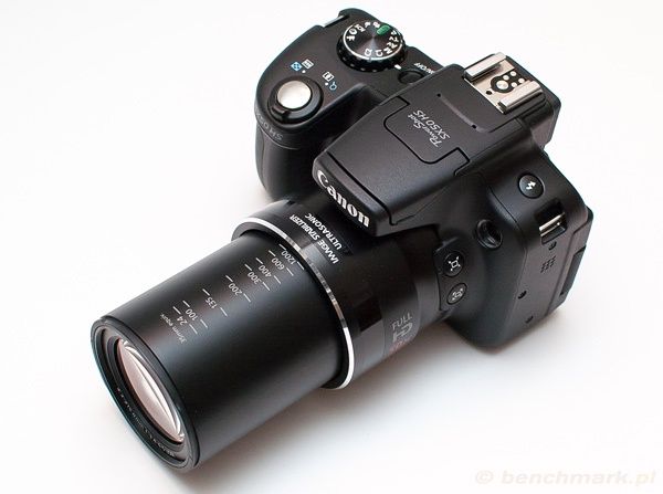 Canon Powershot SX50 HS widok obiektyw