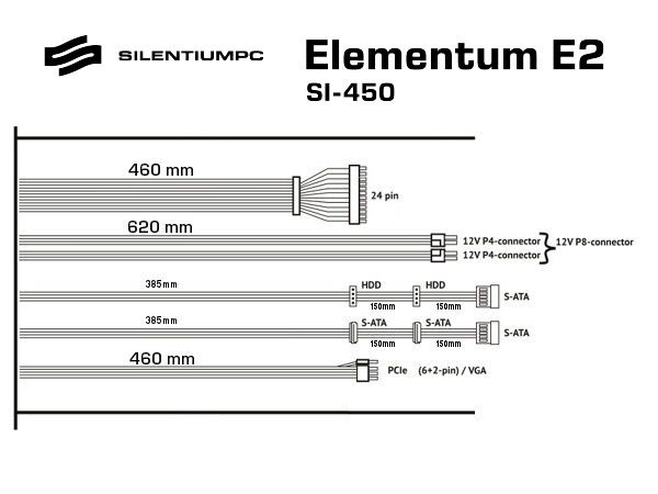 SilentiumPC Elementum E2 SI 450W