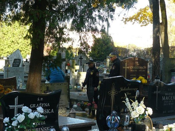 Patrole na cmentarzach