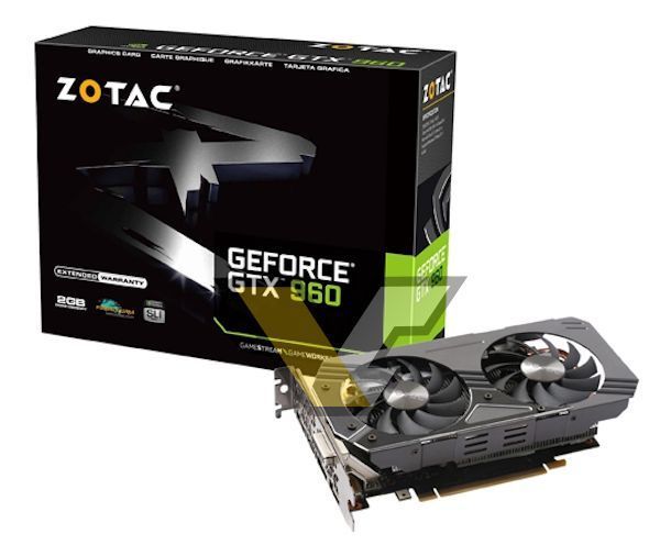 Zotac GeForce GTX 960 OC karta graficzna