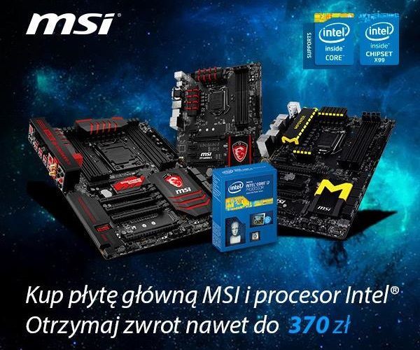 MSI Cashback promocja