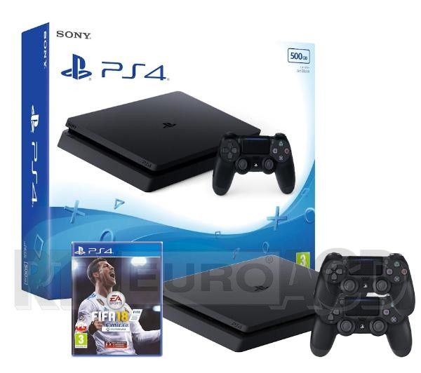 Gramy z RTV Euro AGD - Playstation 4 + Fifa 18 + 2 gamepady