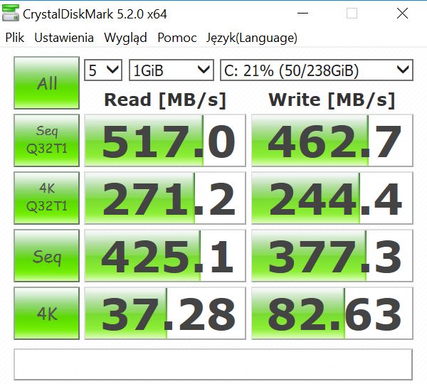 crystal disk mark