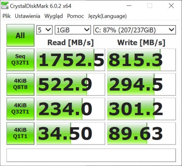 crystal disk mark