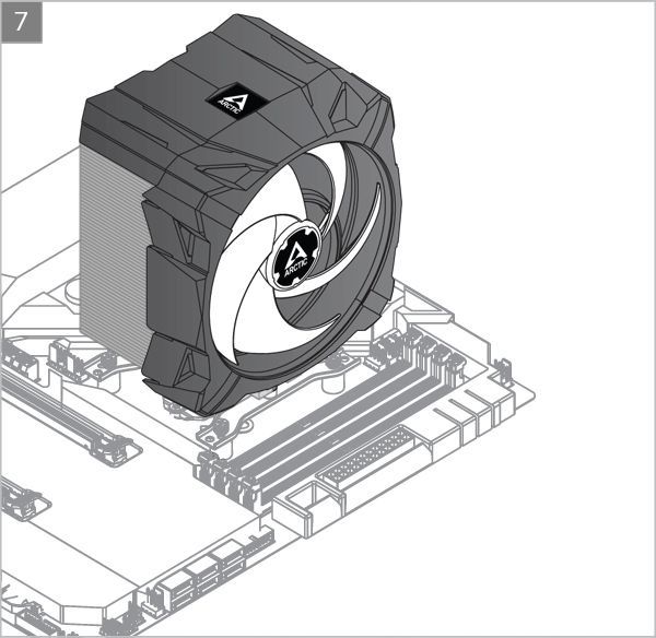 Arctic Freezer i35 - montaż chłodzenia CPU