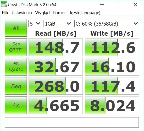 crystal disk mark