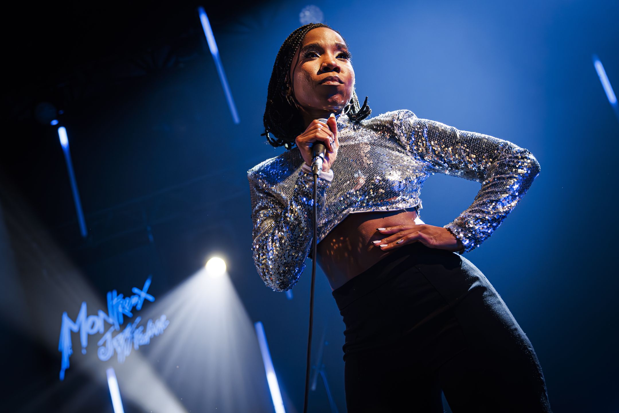 British singer Mega performs on the Lab stage during the 57th Montreux Jazz Festival (MJF), in Montreux, Switzerland, 11 July 2023. The festival runs from 30 June to 15 July and features over 400 concerts. EPA/VALENTIN FLAURAUD EDITORIAL USE ONLY Dostawca: PAP/EPA.