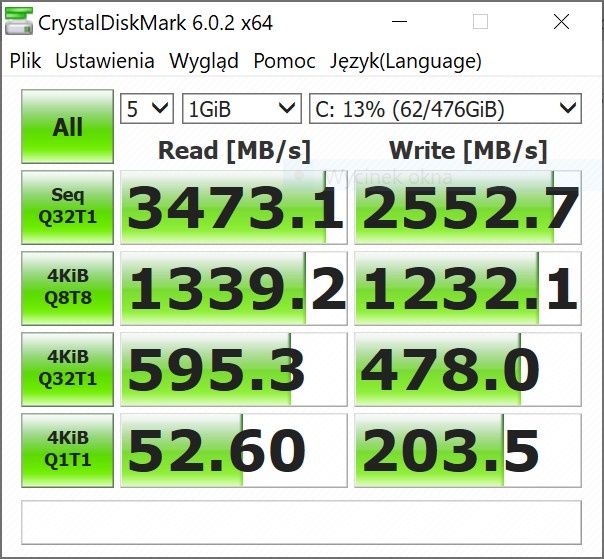 crystal disk mark