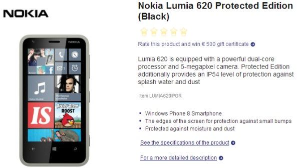 Nokia Lumia 620 smartfon wodoodporny oferta cena