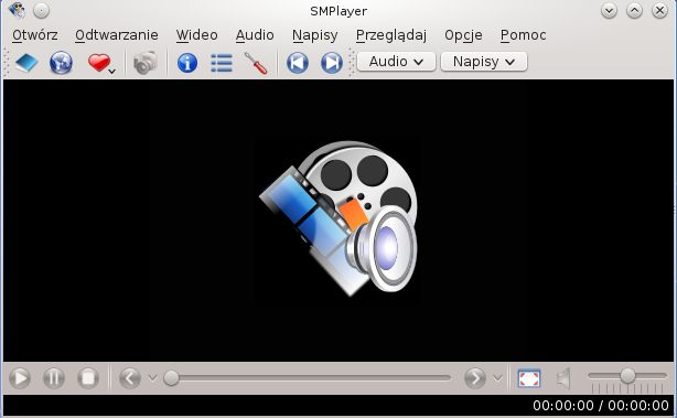 smplayer odtwarzacz multimedia audio wideo wygląd okno główne system linux mga2