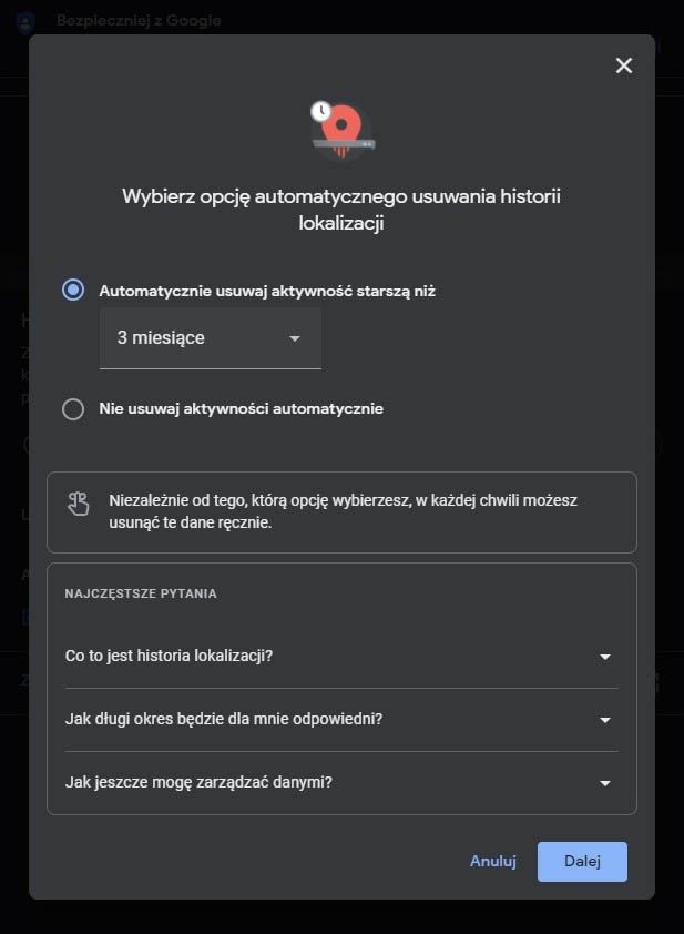 wybierz czas