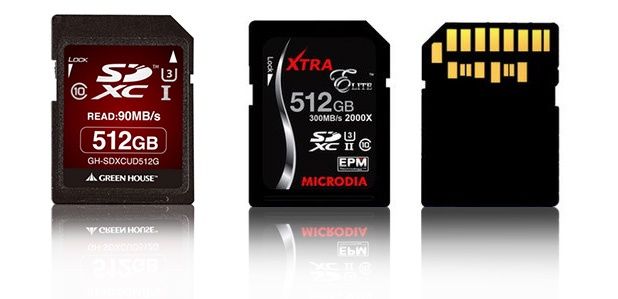 GreenHouse Microdia karty SDXC 512 GB
