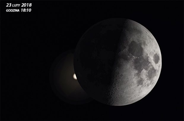 Aldebaran zakrycie przez Księżyc