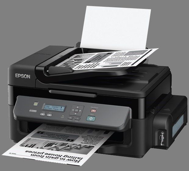 Epson M200 to monochromatyczne urządzenie all-in-one z systemem ITS. [źródło: Epson]