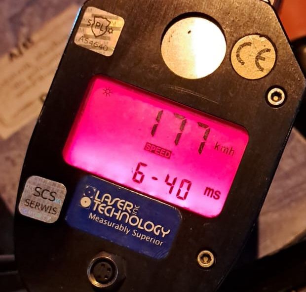 Rażące przekroczenie prędkości 