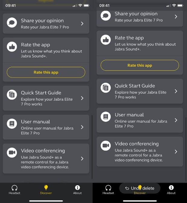 Jabra Sound+ błąd w aplikacji