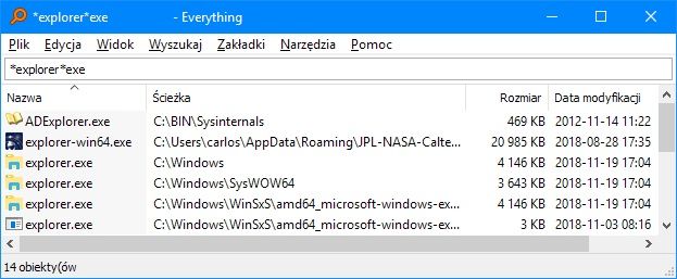 Everything wyszukiwarka