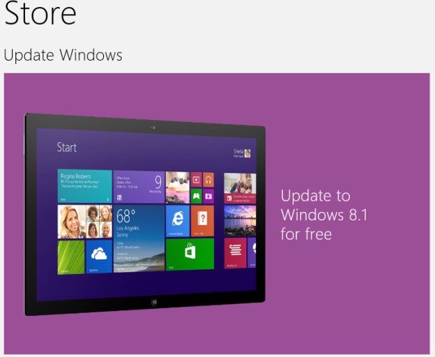 windows 8.1 aktualizacja tablet
