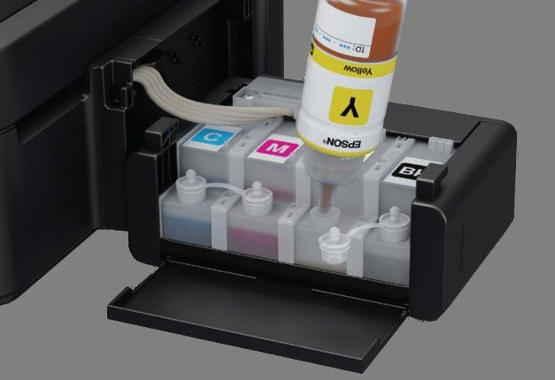 System ITS stosowany jest zarówno w drukarkach kolorowych jak i monochromatycznych. [źródło: Epson].