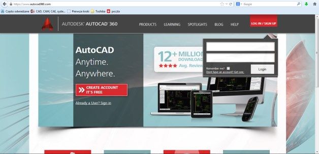 AutoCAD 360 to obecnie jeden z popularniejszych systemów 2D. Aplikacja ta dostępna jest w chmurze.