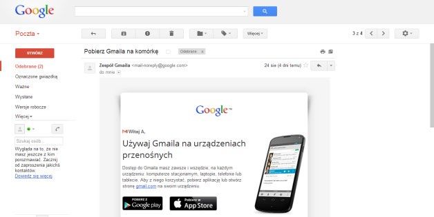 Poczta dla firm w Google to ta sama dobrze znana usługa Gmail, do której dodano wiele przydanych opcji dedykowanych dla przedsiębiorstw. Najważniejsza z nich to możliwość zarejestrowania adresu e-mail we własnej domenie.